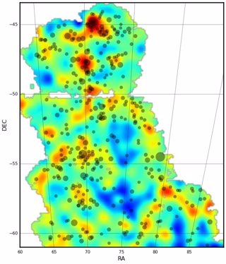 Mapa cósmico de la materia oscura