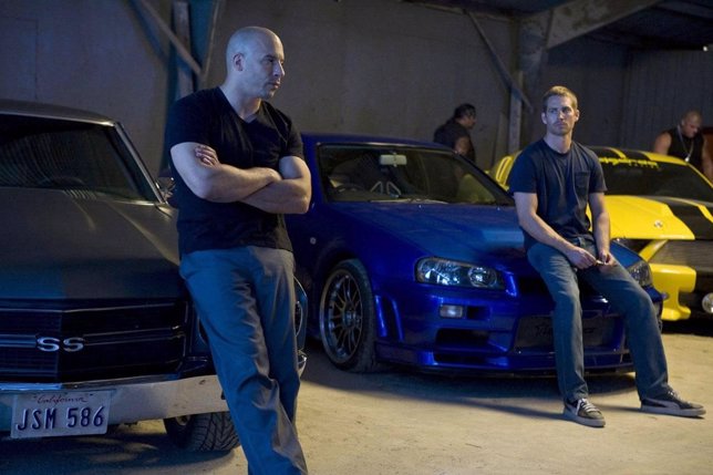 Vin Diesel y Paul Walker en Fast & Furious