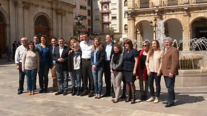 Pedro Sánchez en una visita a Castellón