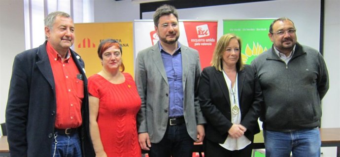 Miembros de la coalición de EUPV, ERPV, Verds y Alternativa Socialista