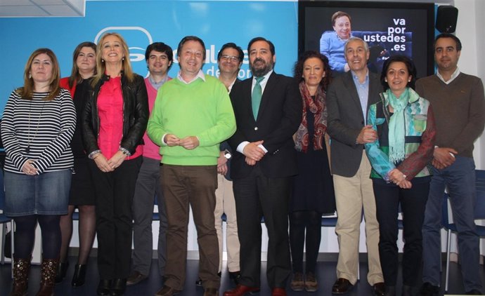 Los miembros de la lista del PP de Soria