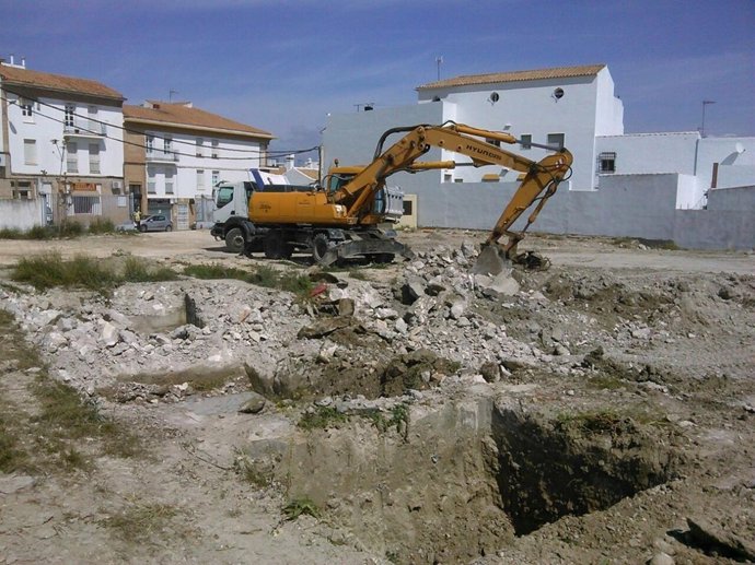 Construcción de la nueva estación de autobuses de Estepa