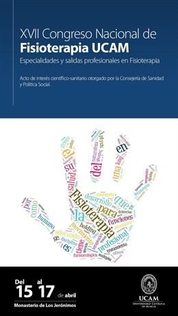 Cartel sobre el Congreso de Fisioterapia de la UCAM