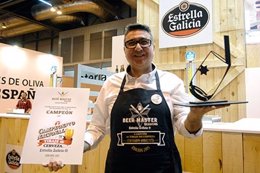 Javier Sánchez (Cervecería Gorila) Mejor Tirador de Cerveza de España