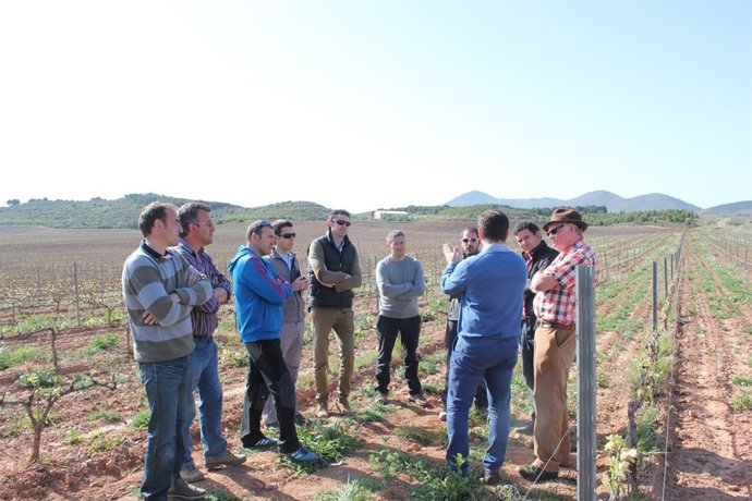 El australiano Richard Smart  en su visita al Campo de Borja