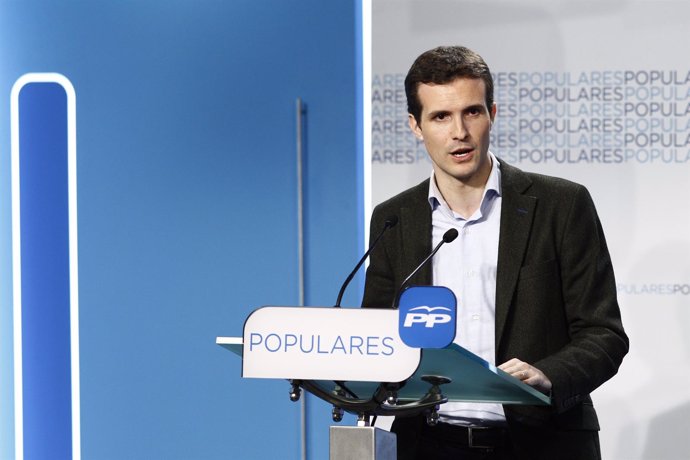 Pablo Casado en Génova