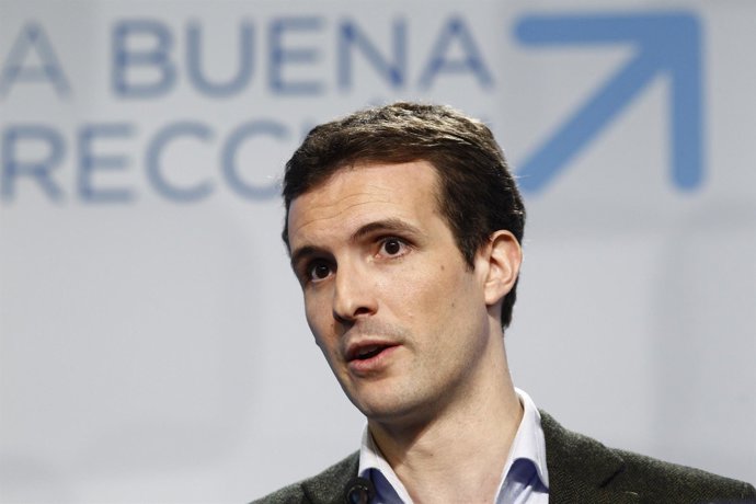 Pablo Casado en Génova