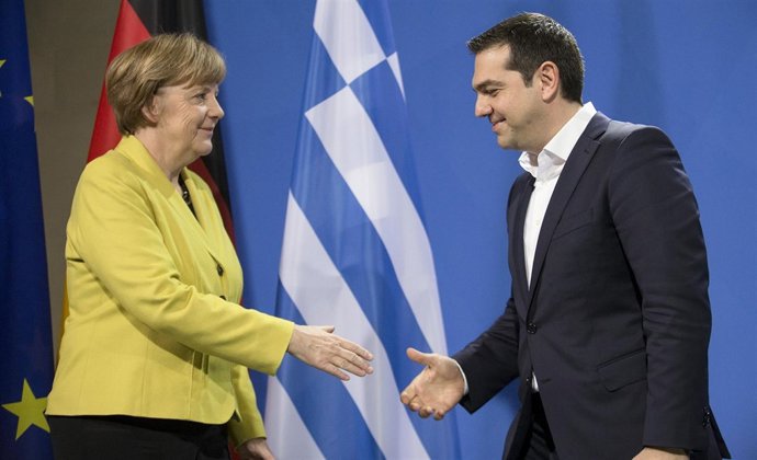 Merkel y Tsipras