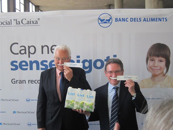 E.Arruga (Banc dels Aliments) y J.Giró (Fund.Bancaria La Caixa)