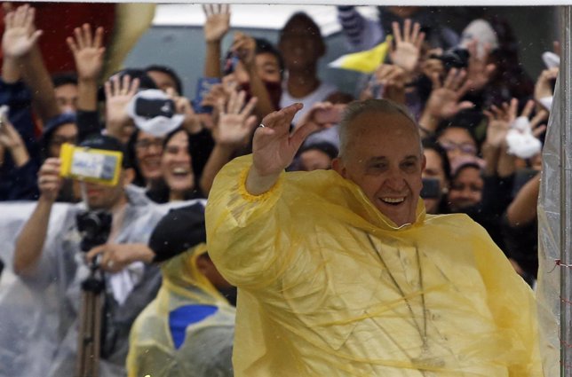 Papa Francisco durante su visita a Filipinas