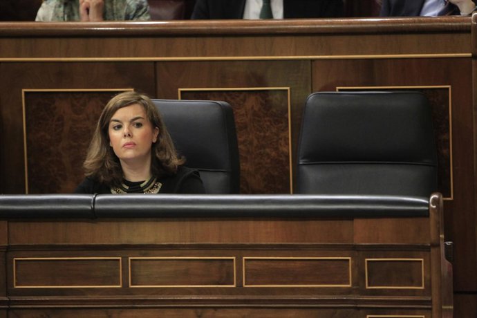 Soraya Santamaría en el Congreso de los Diputados