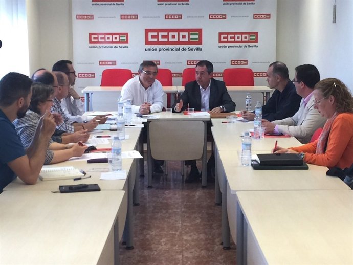 Vidán y Espadas, durante la reunión