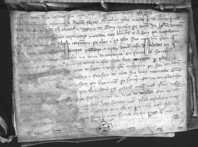 Pergamino del siglo XIV hallado en Ourense