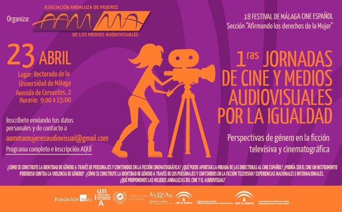 Sgae cartel jornadas festival de cine mujeres andaluz audiovisual