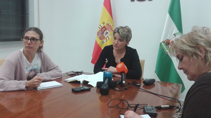 La presidenta de la Audiencia Provincial, Lourdes Molina, en rueda de prensa