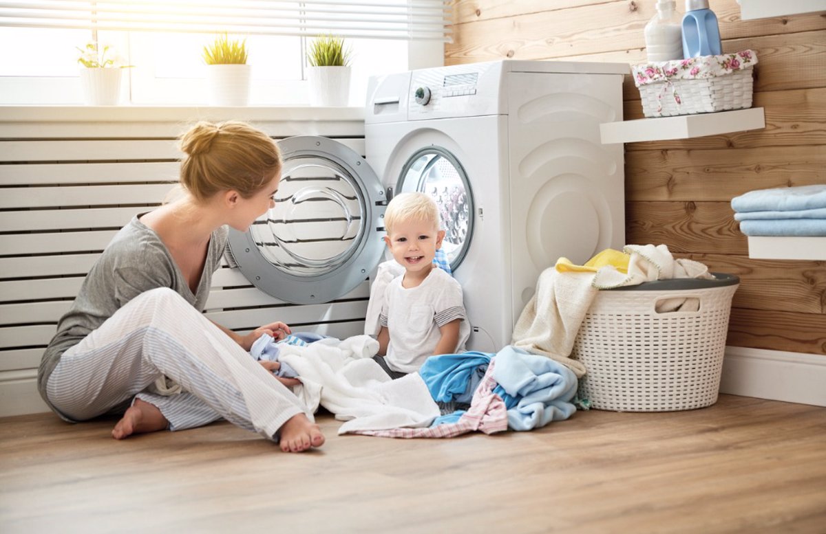 Pasos para lavar ropa bebés niño y niña