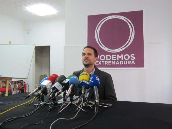 Alvaro Jaén, secretario general de Podemos Extremadura