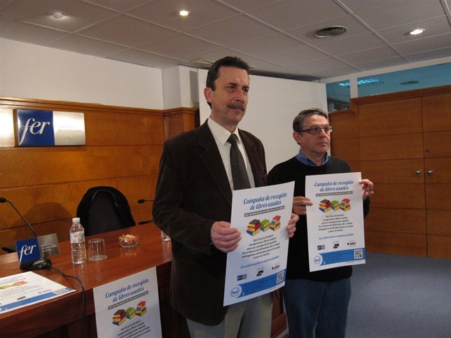 Presentación campaña recogida de libros en la FER