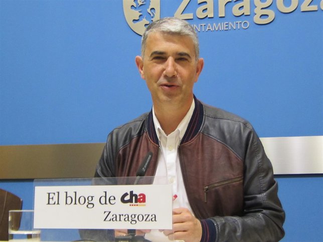 El portavoz de CHA en el Ayuntamiento, Juan Martín