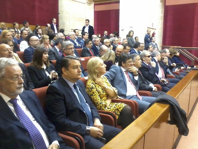Tribuna de invitados en el Parlamento andaluz