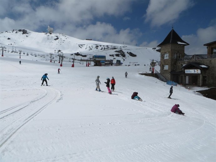 Zona de Borreguiles, en Sierra Nevada, tras la última nevada.