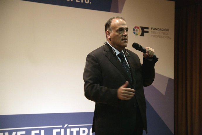 Acto liga de futbol profesional, Javier Tebas, 16-04-2015