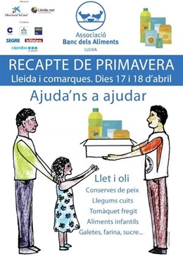 Caprabo participa con el Banco de Alimentos de Lleida en la recogida primavera