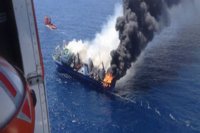 La mancha de fuel del pesquero ruso oscila entre 348 y 1.028 toneladas