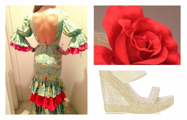 Traje de flamenca en Ebay