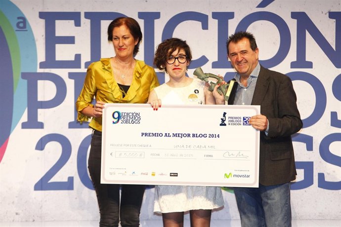 La ganadora del Premio 20 Blog, Paula Bornachea