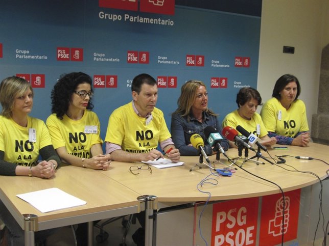 Rueda de prensa del PSdeG sobre los registros civiles.