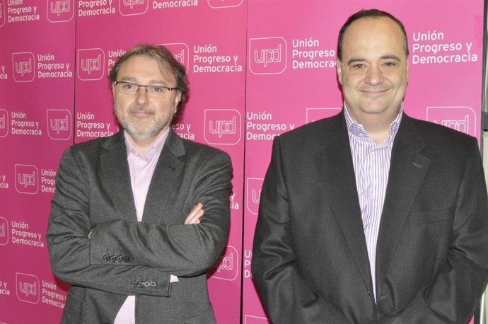 José Luis Lajara y Jesús López, candidatos de UPyD-Aragón.