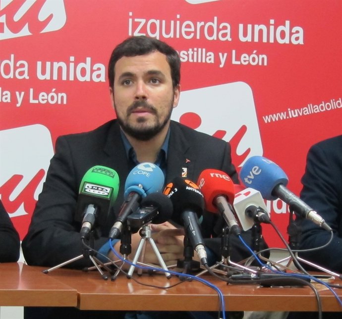 El candidato de IU a la Presidencia del Gobierno, Alberto Garzón