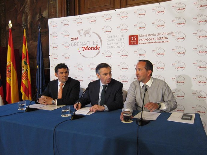 Ibáñez. Beamonte y Rieu en la presentación del certamen
