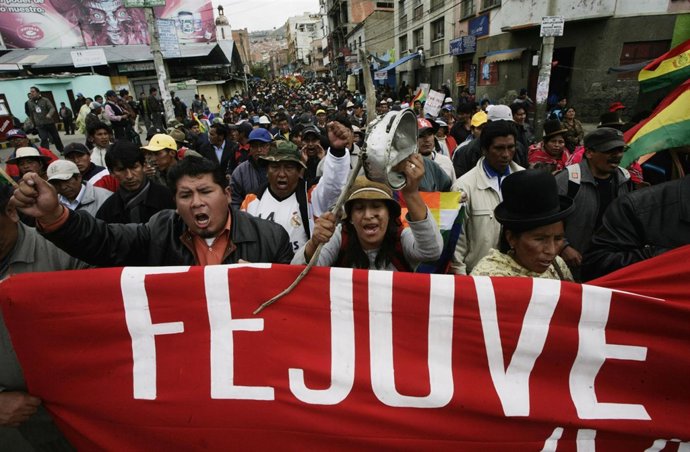Manifestación contra los precios de la gasolina