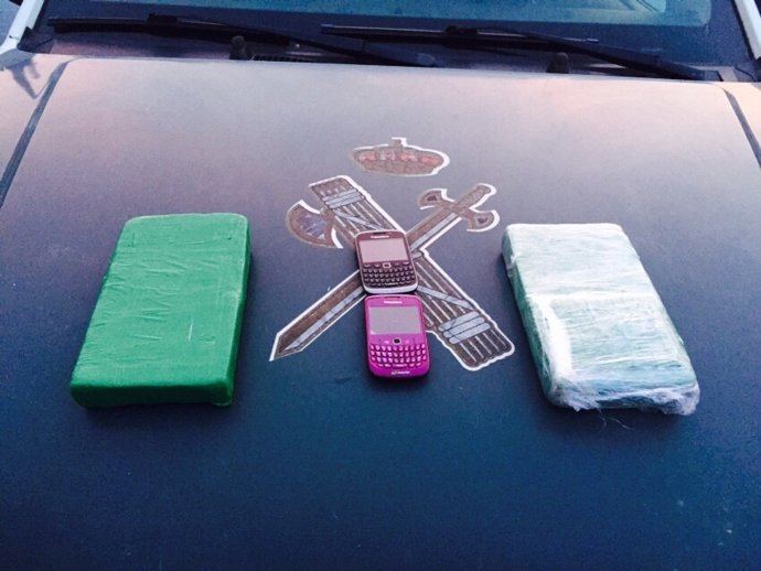 La Guardia Civil interviene 2 kilos de cocaína y detiene a una persona