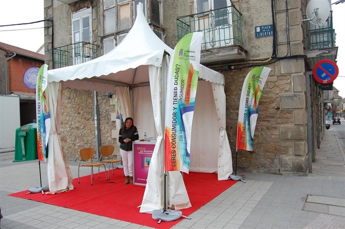 Punto de información en Reinosa