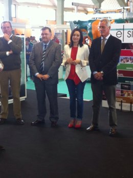 Zuerara y Crespín (centro) en la Feria Agroganadera