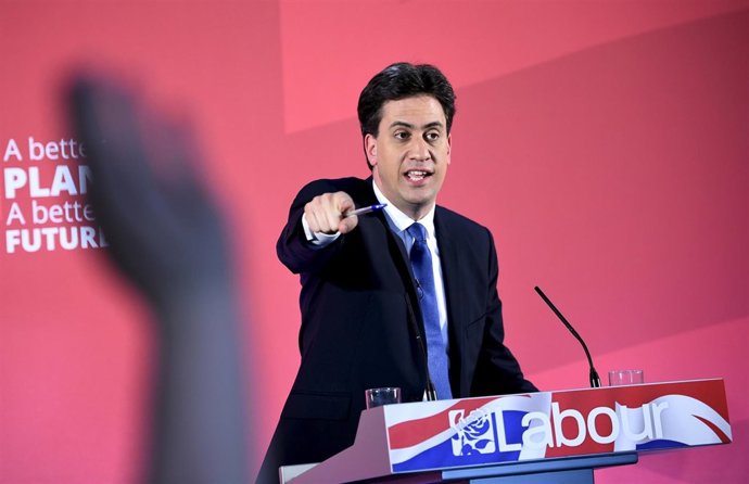 El Líder del partido laborista británico Ed Miliband 