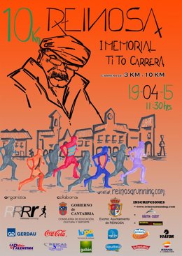 Cartel de los 10 km de Reinosa 'Memorial Tito Carrera'