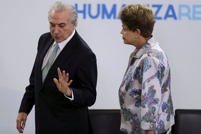 El vicepresidente de Brasil Michel Temer Dilma Roussef
