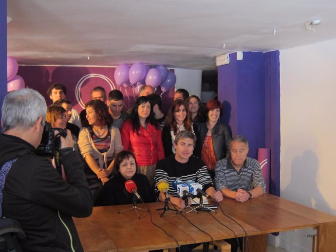Rueda de prensa de Podemos Euskadi.