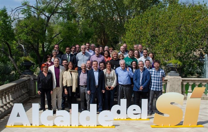 Candidatos de ERC por Barcelona con A.Bosch