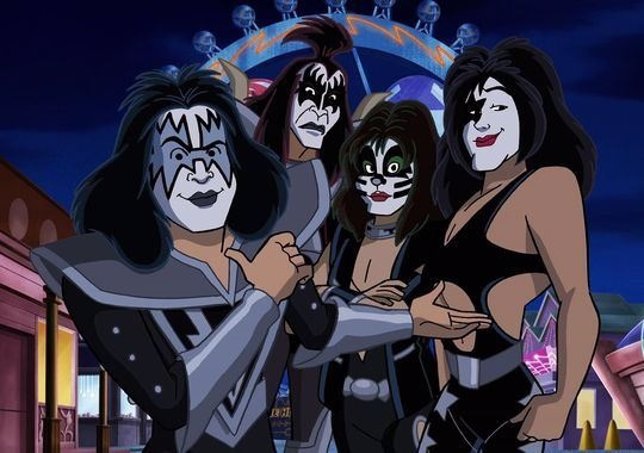 El grupo de rock Kiss en una película de Scooby-Doo