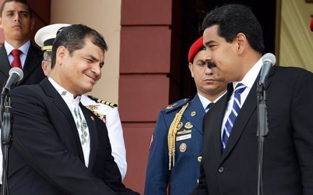 Rafael Correa y Nicolás Maduro