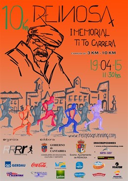 Cartel de los 10 km de Reinosa 'Memorial Tito Carrera'