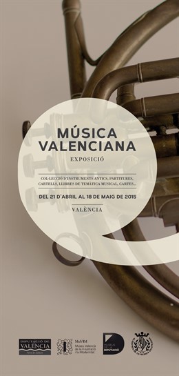 Cartel de la exposición sobre música valenciana en el MuVIM