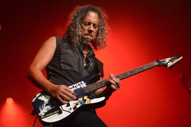 Kirk Hammett, de Metallica, en un concierto