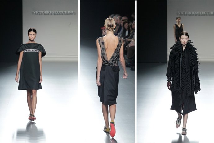 Victorio y Lucchino un desfile oscuro y riguroso