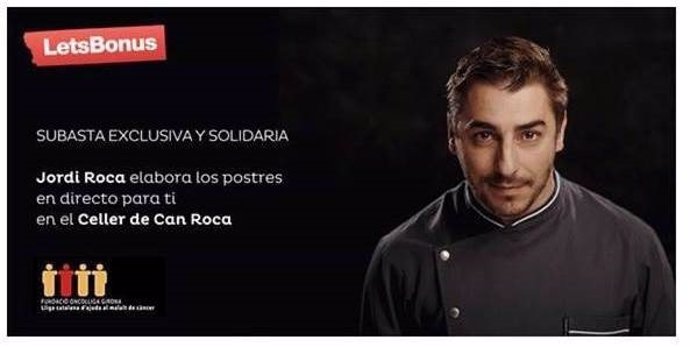 Puja solidaria con Jordi Roca